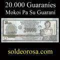 Billetes 2005 4- 20.000 Guaranes